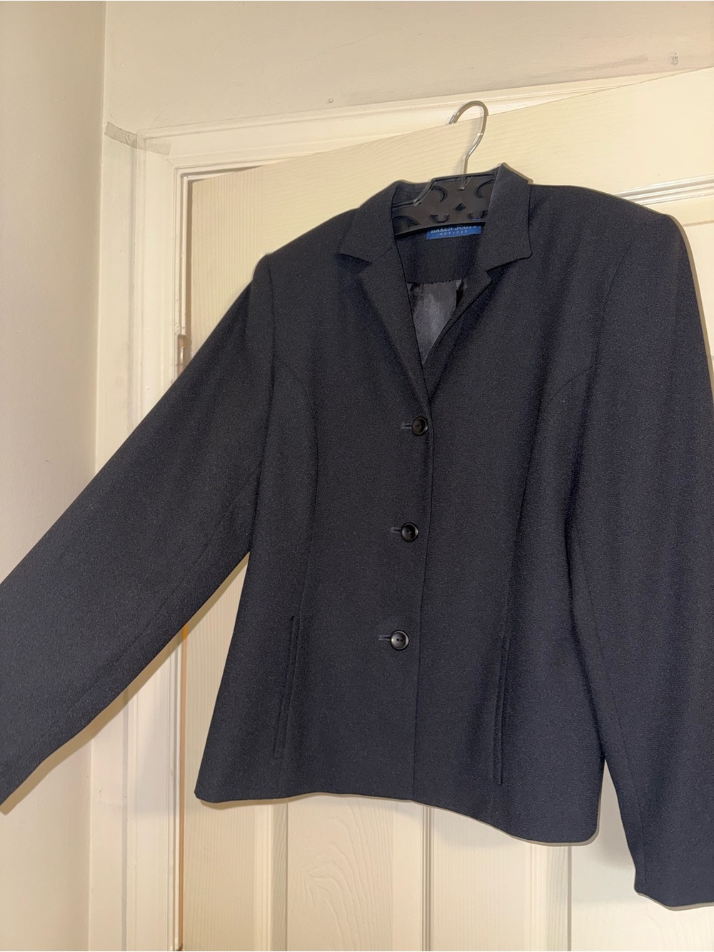 Karen Scott Black Single-Breasted Women's Blazer